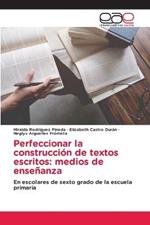 Perfeccionar la construccion de textos escritos: medios de ensenanza