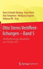 Otto Sterns Veröffentlichungen – Band 5: Veröffentlichungen Mitarbeiter von 1929 bis 1935