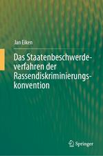 Das Staatenbeschwerdeverfahren der Rassendiskriminierungskonvention