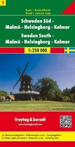 Svezia sud-Malmo-Helsingb 1:250.000