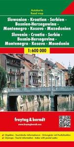 Slovenia Croazia Serbia 1:600.000