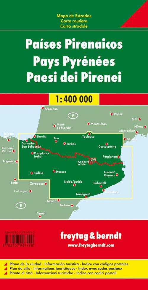 Paesi dei Pirenei 1:400.000 - copertina