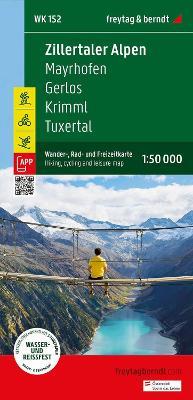 Zillertal Alps, hiking, cycling and leisure map - cover