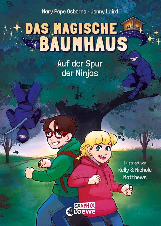 Das magische Baumhaus (Comic-Buchreihe, Band 5) - Auf der Spur der Ninjas - Laird Jenny,Mary Pope Osborne,Loewe Graphix,Kelly Matthews - ebook