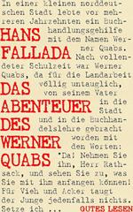 Das Abenteuer des Werner Quabs