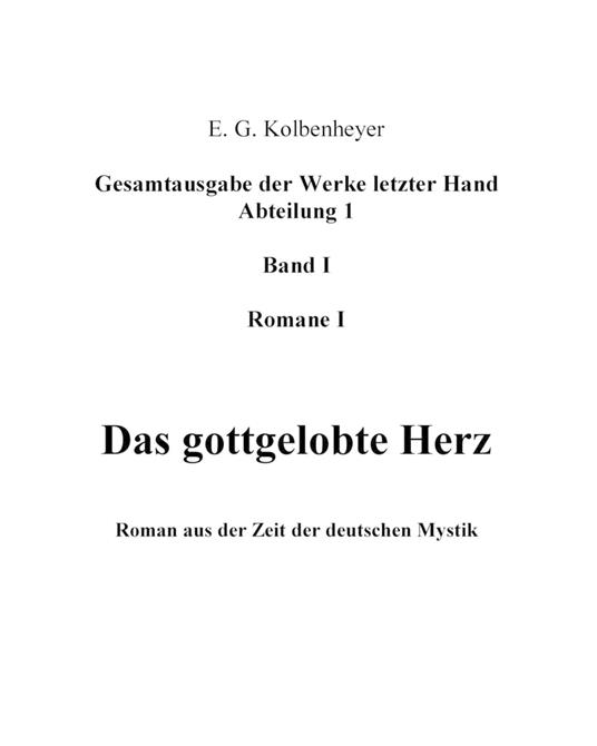 Das gottgelobte Herz