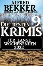 Die besten 9 Krimis für lange Wochenenden 2022