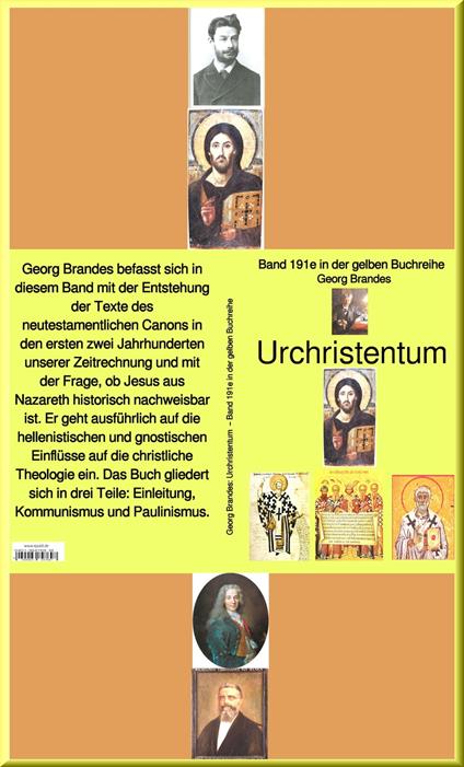 Georg Brandes: Urchristentum – Band 191-2 in der gelben Buchreihe – bei Jürgen Ruszkowski