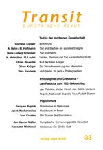 Transit 33. Europäische Revue