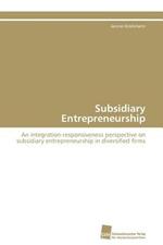 Subsidiary Entrepreneurship