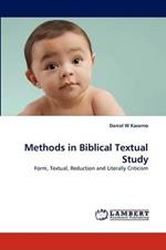 Methods in Biblical Textual Study