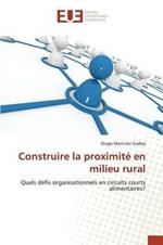 Construire La Proximite En Milieu Rural