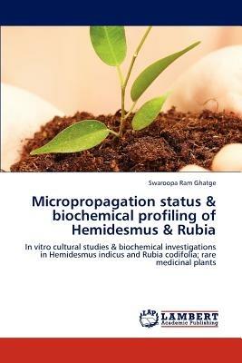 Micropropagation status & biochemical profiling of Hemidesmus & Rubia - Swaroopa Ram Ghatge - cover