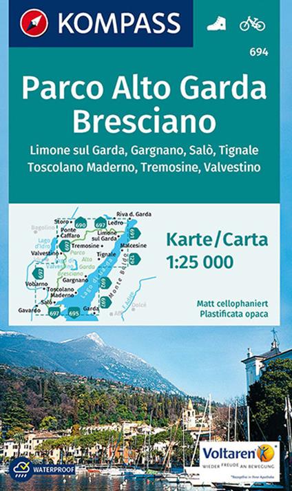 Carta escursionistica n. 694. Parco Alto Garda, bresciano 1:25.000 - copertina