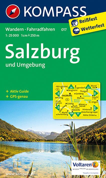 Carta escursionistica n. 017. Salzburg und Umgebung 1:25.000 - copertina