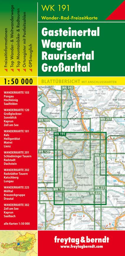 Gasteiner Tal 1:50.000 - copertina