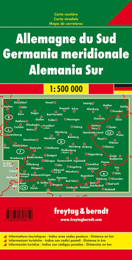 Germania sud 1:500.000 - copertina