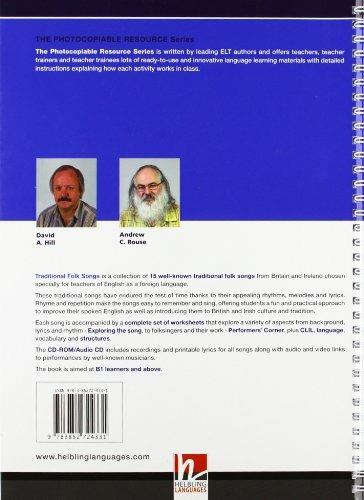 Traditional folk songs. 15 folk songs from Britain and Ireland to liven up your lesson. The photocopiable resource series. Con CD-Audio - David A. Hill,Andrew C. Rouse - 2
