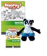  Hooray! Let's play! Level A. Visual pack (story cards, flashcards, hand puppet)