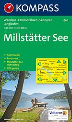 Carta escursionistica n. 066. Millstätter See 1:25.000. Con carta panoramica. Ediz. bilingue