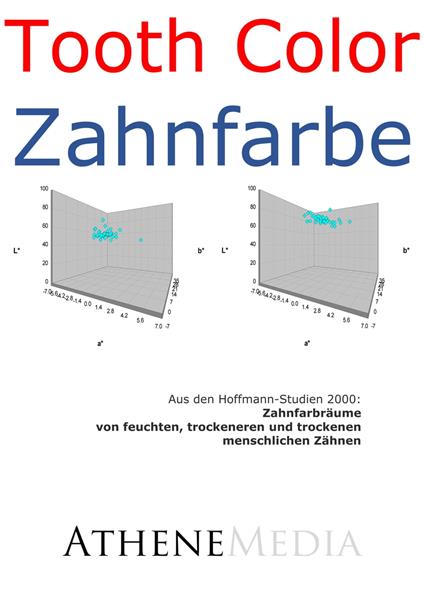 Zahnfarbräume von feuchten, trockeneren und trockenen menschlichen Zähnen