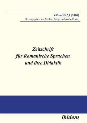 Zeitschrift f r Romanische Sprachen und ihre Didaktik. Heft 2.1 - cover