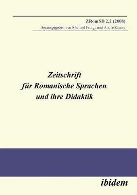 Zeitschrift f r Romanische Sprachen und ihre Didaktik. Heft 2.2 - cover