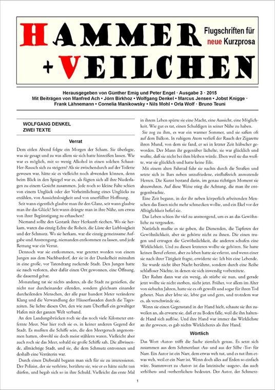 Hammer + Veilchen Nr. 3