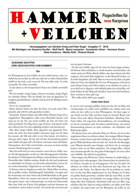 Hammer + Veilchen Nr. 17