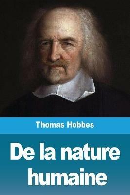 De la nature humaine - Thomas Hobbes - cover