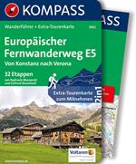 Guida escursionistica n. 5962. Europäischer fernwanderweg E5 von Konstanz nach Verona. Con carta