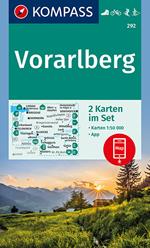 Carta escursionistica n. 292. Vorarlberg 1:50.000 (set di 2 carte)