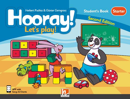 Hooray! Let's play! Starter. Student's book (stickers, app, e-zoneKids). Con app - Herbert Puchta,Günter Gerngross - copertina