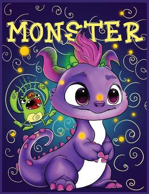Monster Activity Book for Kids: Cute, Funny Monsters Book for Kids, Activity Book with Monster 123 Pages, Big Activity Book - Laura Bidden - cover