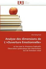 Analyse Des Dimensions de l''ouverture Emotionnelle