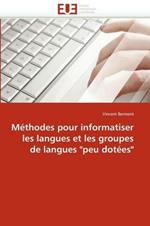 M thodes Pour Informatiser Les Langues Et Les Groupes de Langues 