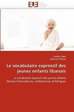 Le Vocabulaire Expressif Des Jeunes Enfants Libanais