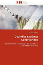 Quantiles Extr mes Conditionnels