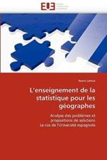 L''enseignement de la Statistique Pour Les G ographes