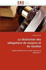 La Distinction Des Obligations de Moyens Et de R sultat