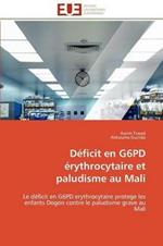 D ficit En G6pd  rythrocytaire Et Paludisme Au Mali