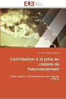 Contribution a la prise en compte de l'environnement