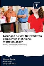 Loesungen fur das Netzwerk von gemischten Mehrkanal-Warteschlangen