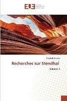 Recherches sur Stendhal - Elisabeth Scheele - cover