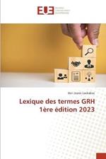 Lexique des termes GRH 1ere edition 2023