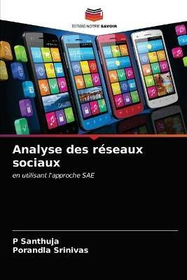 Analyse des reseaux sociaux - P Santhuja,Porandla Srinivas - cover