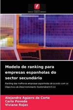 Modelo de ranking para empresas espanholas do sector secundario