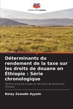 Determinants du rendement de la taxe sur les droits de douane en Ethiopie: Serie chronologique