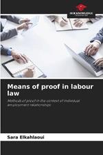 Means of proof in labour law