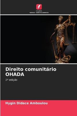 Direito comunitario OHADA - Hygin Didace Amboulou - cover